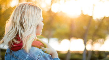 Woman looking into distance